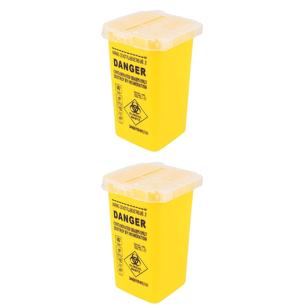 2 Pcs Blade Recycling Bin Facial Shaver Trash Can Razor Blades Disposal