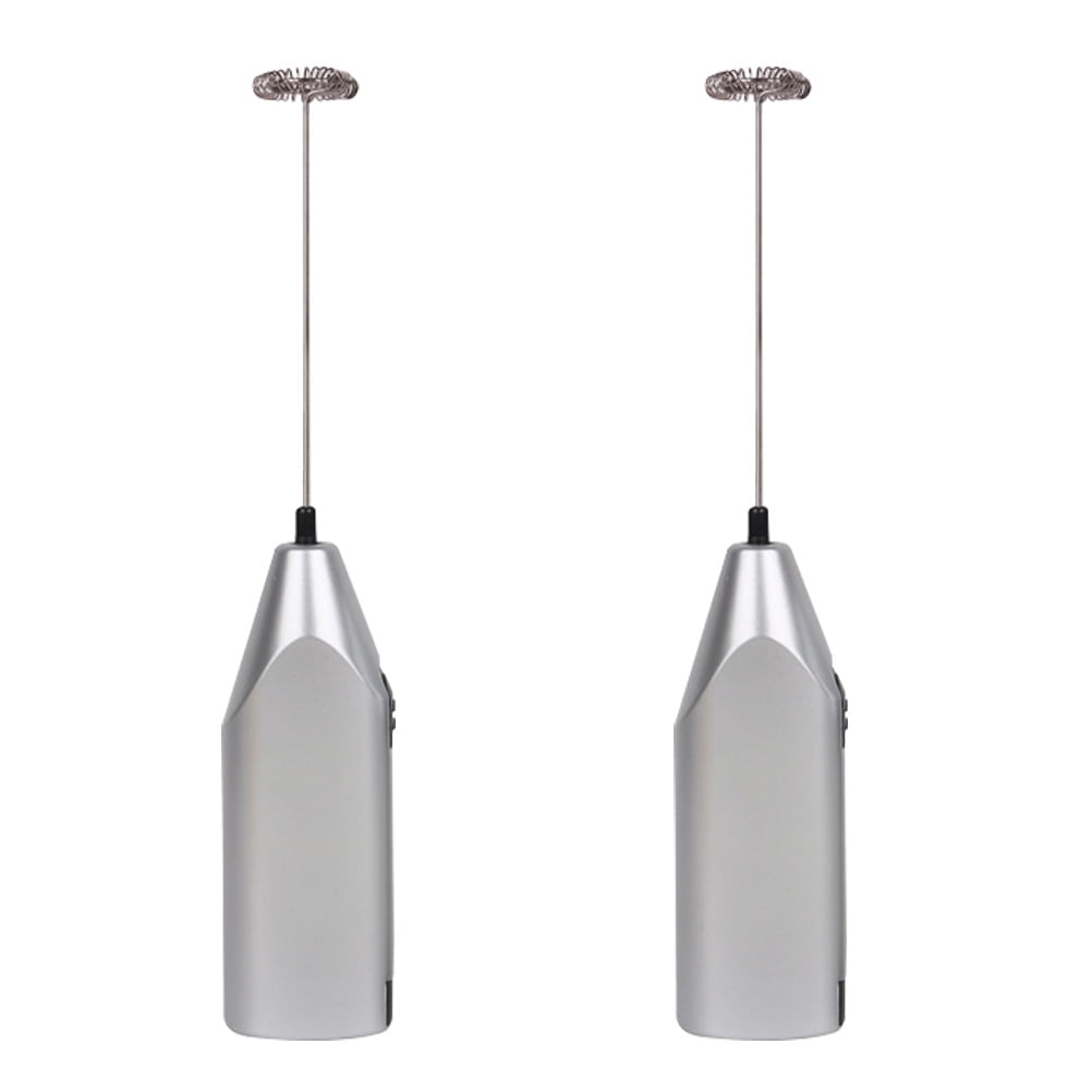 2 Pcs Blender Rechargeable Hand Blenders Drink Mixer Handheld Electric Silver