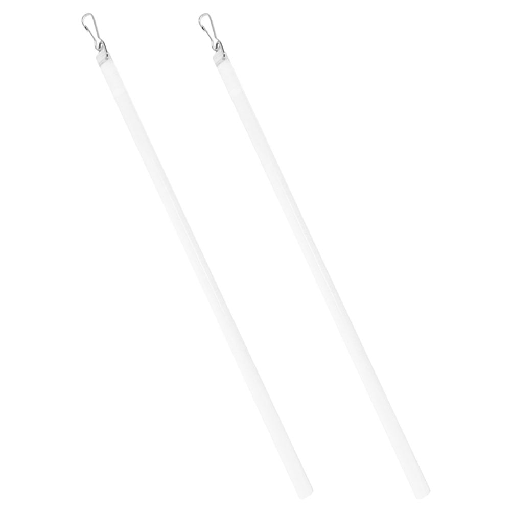 2 Pcs Blind Hook Sheer Curtains Vertical Blinds Rod Transparent with