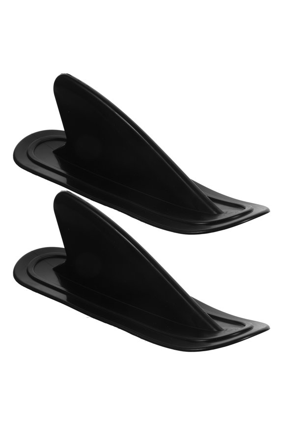 HomeMaxs Inflatable Boat Accessories Set, fin Shape, Black, 2 Pieces, Compatible with Surfboards and Water Sports