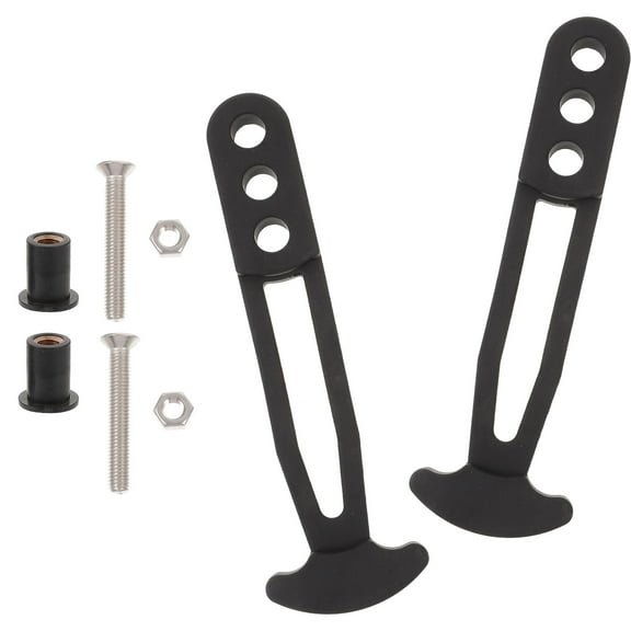 OFFIGAM 2Pcs Black Yacht Ladder Rubber Straps Lightweight Marine Secure Bands