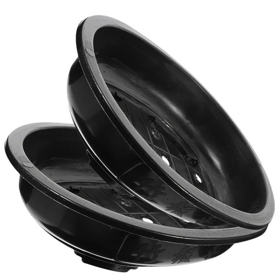 2 Pcs Bonsai Training Pots Oval Large Flower Potted Plant Exquisite Outdoor