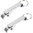 thumbnail image 1 of 2 Pcs Bottle Opener Keychain - Mini Keyring Openers for Daily Use and Gift, 1 of 5