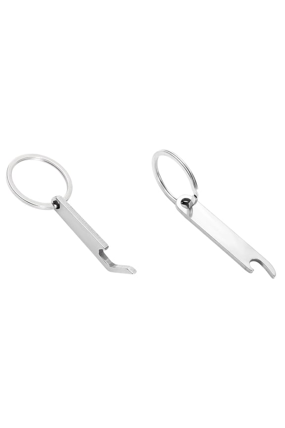 2 Pcs Bottle Opener Keychain Set, Beer Bottle Openers, Small Lightweight Keychain Opener for Beer, Soda & Can Opening, Pocket Bar Tool for Home, Camping & Parties