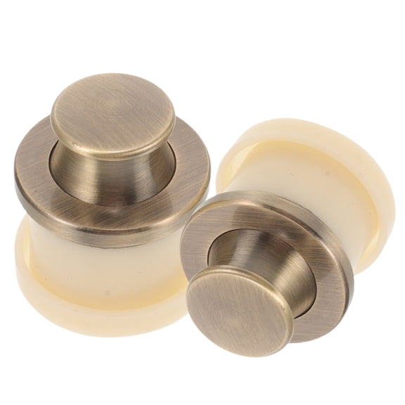 CIMAXIC Round Modern Drawer Knobs Metal 2Pcs