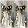 thumbnail image 1 of 2 Pcs Bowknot Curtain Tiebacks, Butterfly Curtain Ties with Pearls, Sweet Bow Curtain Holdbacks Buckles for Home Decorative, 1 of 4
