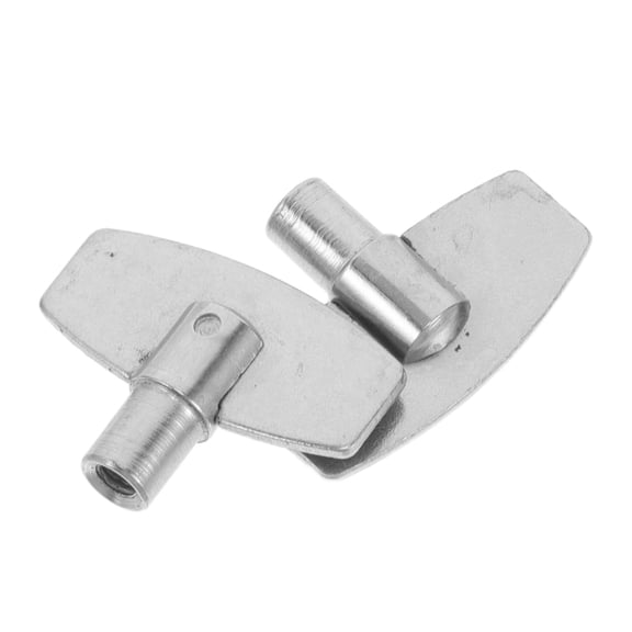 2 Pcs Bracket Tools Mechanical Alarm Clock Key 2.30X1.60X0.50CM Silver