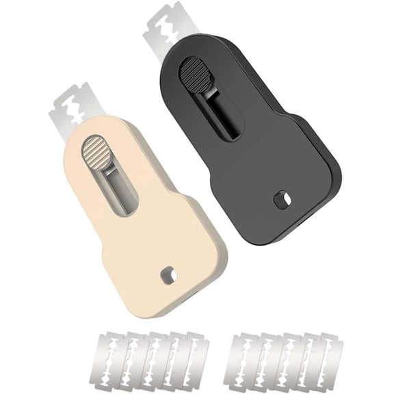 2 Pcs Bread Lame Set,Sourdough Scoring Tool,Sour Dough Tools,Sourdough Cutter for Homemade Bread Making,Baking Scoring Knife include 10 Blades,Kitchen Bread Knives,Kitchen Gadgets,(Black,1.6x3.4 in)