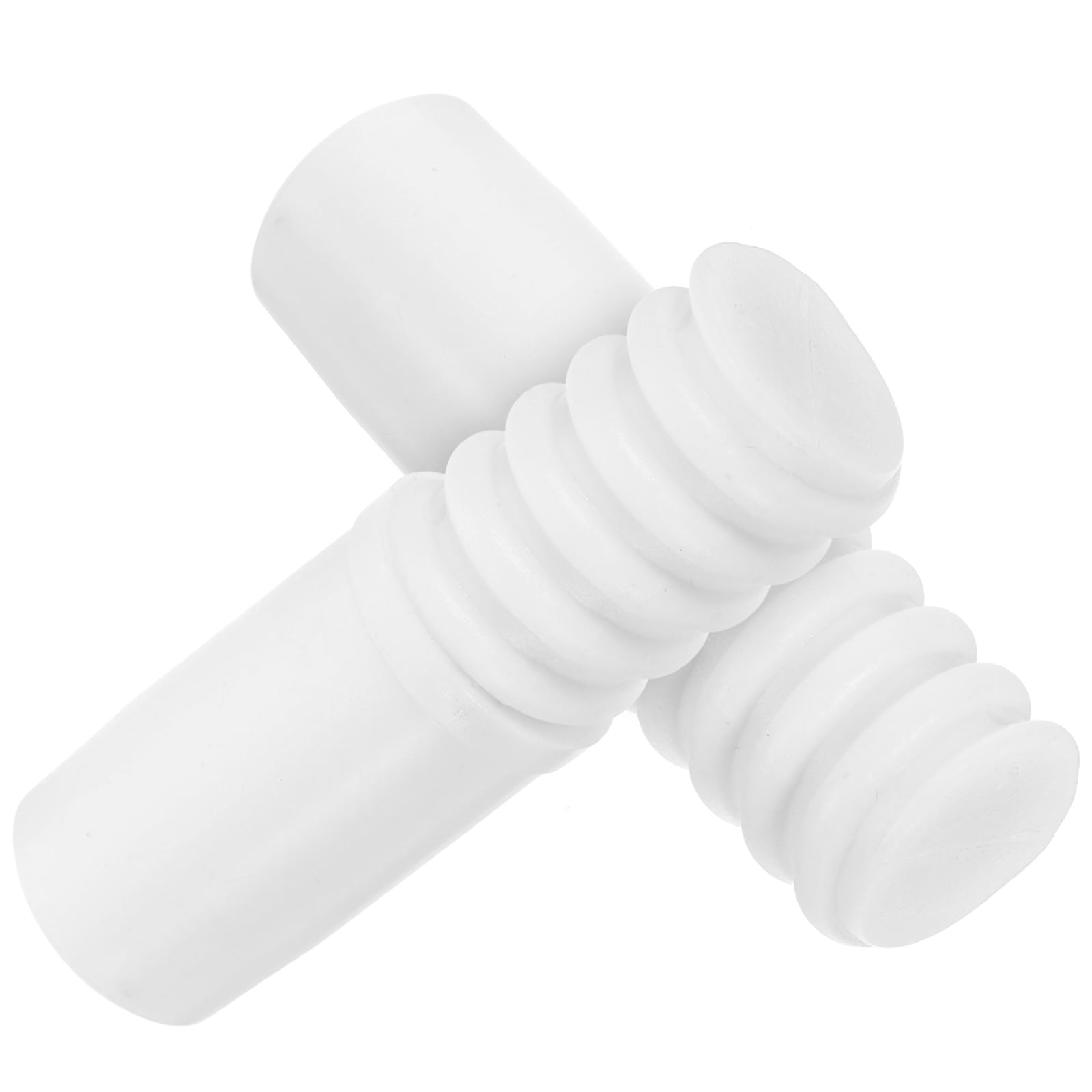 2 Pcs Broom Adapter Replacement Extension Pole Plastic Thread Tip
