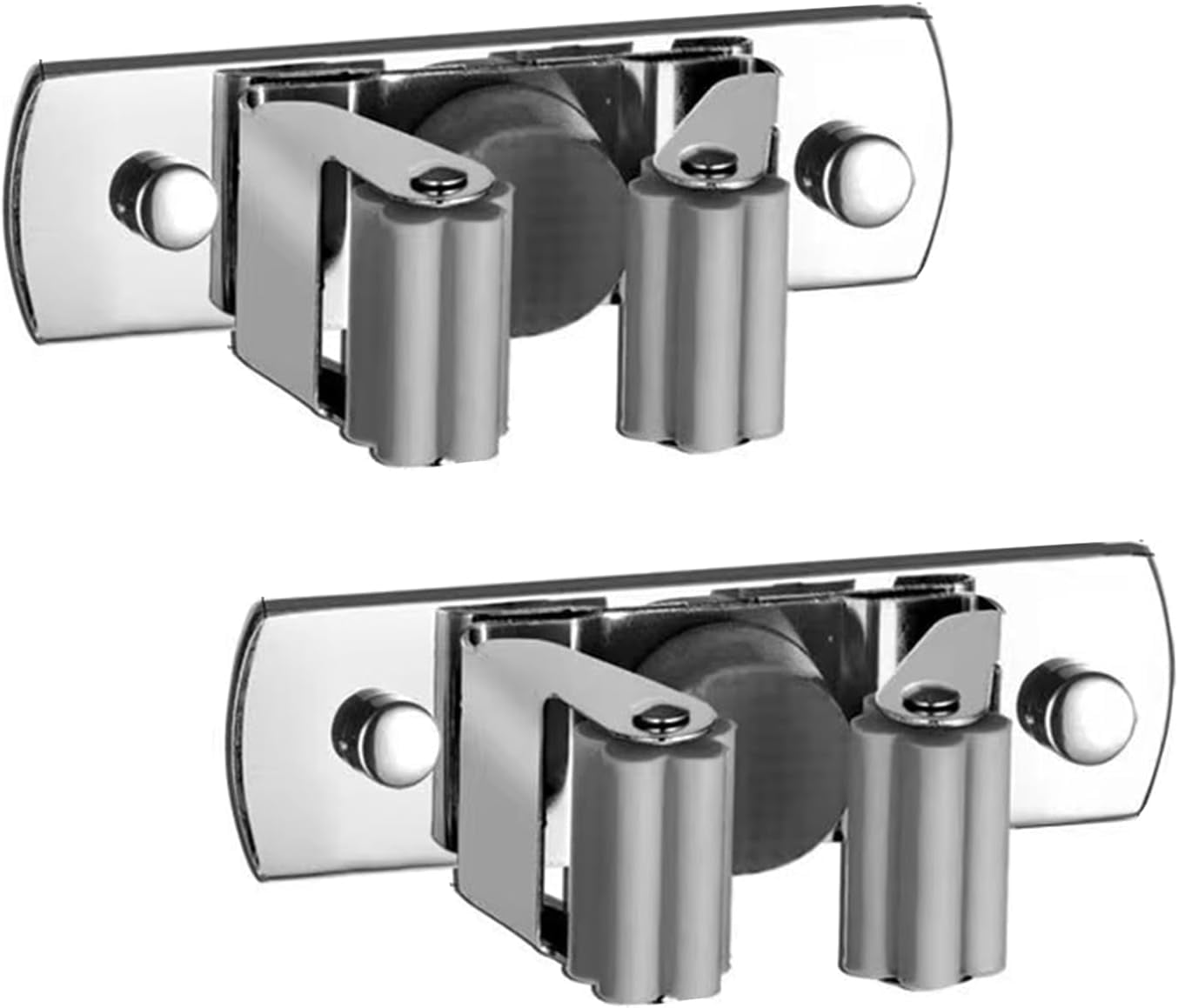 2 Pcs Broom Holder Mop Holder Brush Holders Mop and Broom Holder Wall