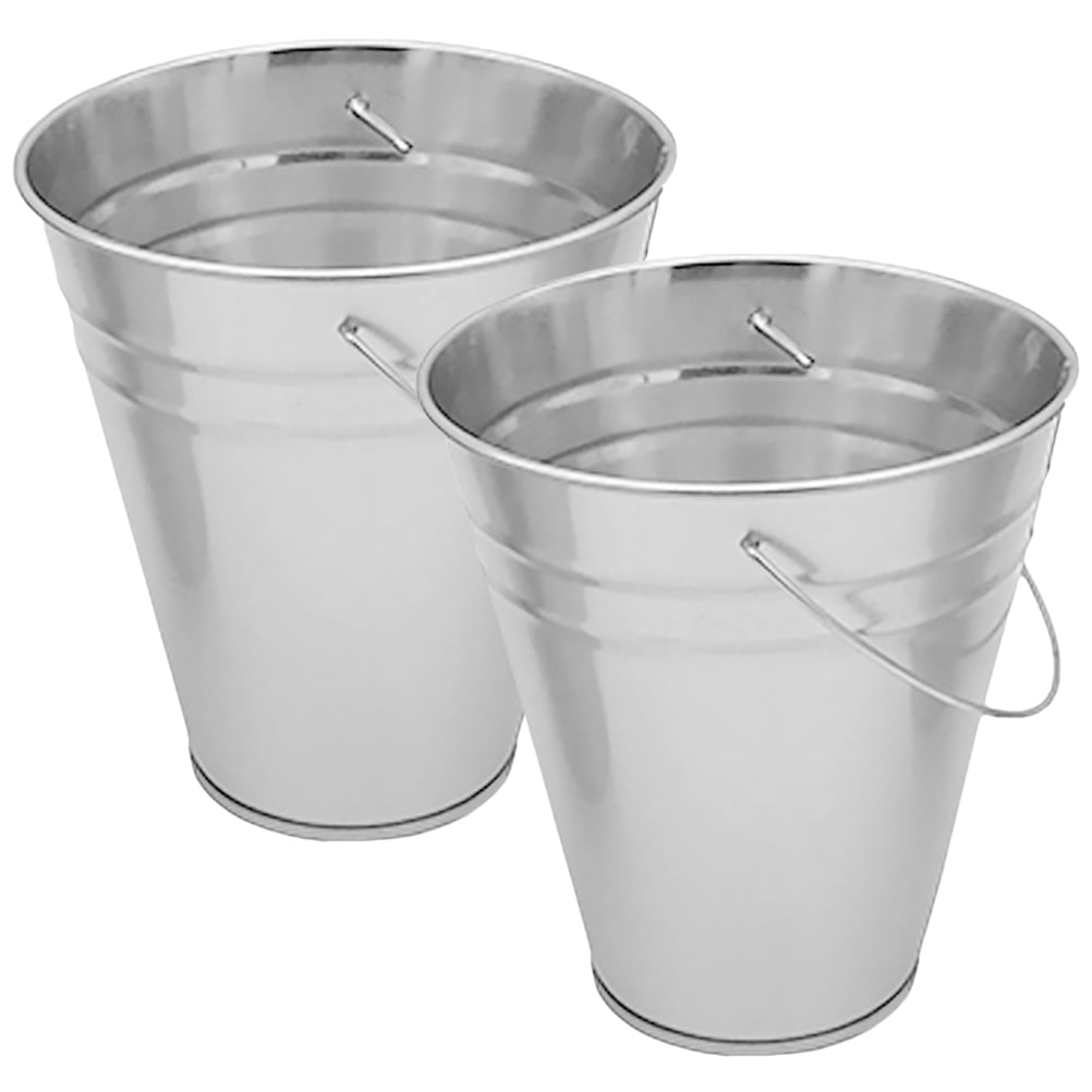 2 Pcs Bucket Decorative Barrel Multi-functional Container Bucket ...