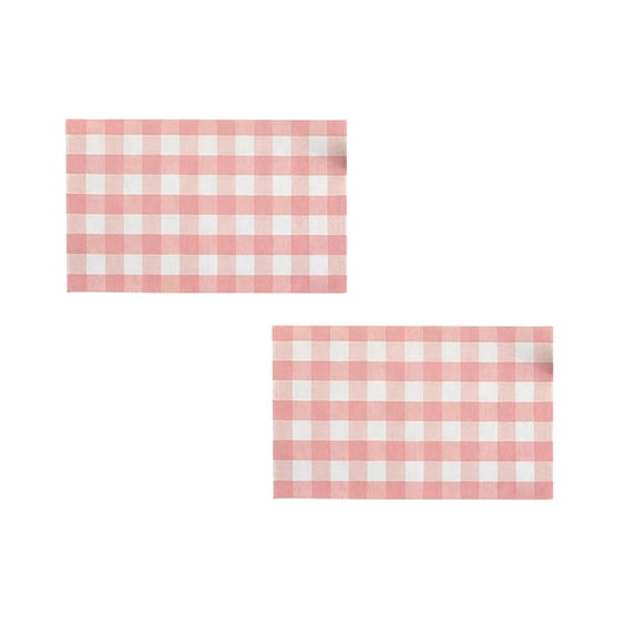 2 Pcs Buffalo Plaid Outdoor Rug, Checkered Front Porch Mat Machine ...
