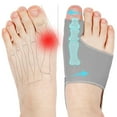thumbnail image 1 of 2 Pcs Bunion Corrector for Women & Men, Bunion Socks Toe Corrector Comfortable & Breathable for Day/Night Support, Hallux Valgus Pain Relief Non-Slip Big Toe Straightener, 1 of 9