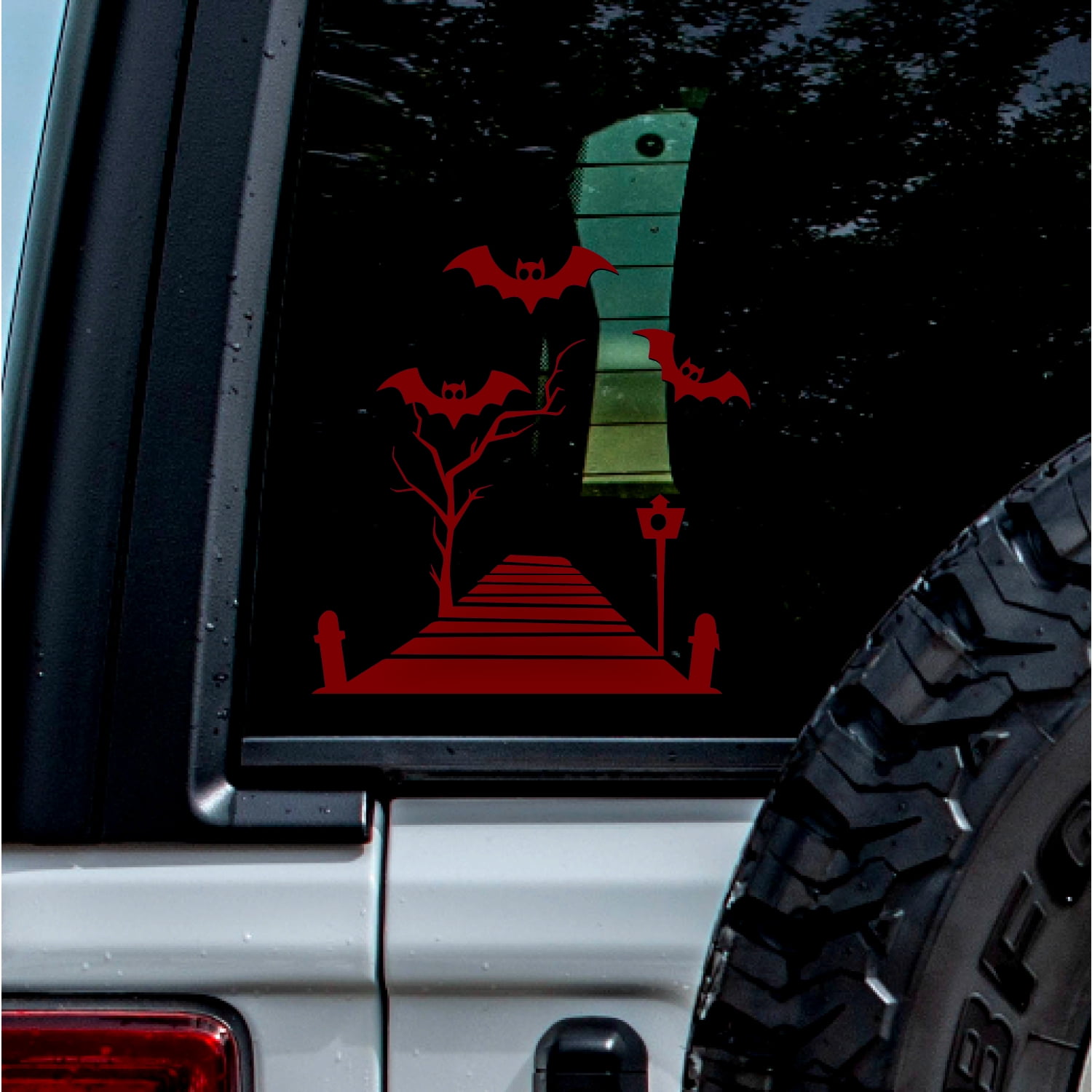 (2 Pcs, Burgundy, 8'' X 8.2'') Transparent Adhesive Decal Sticker Of ...