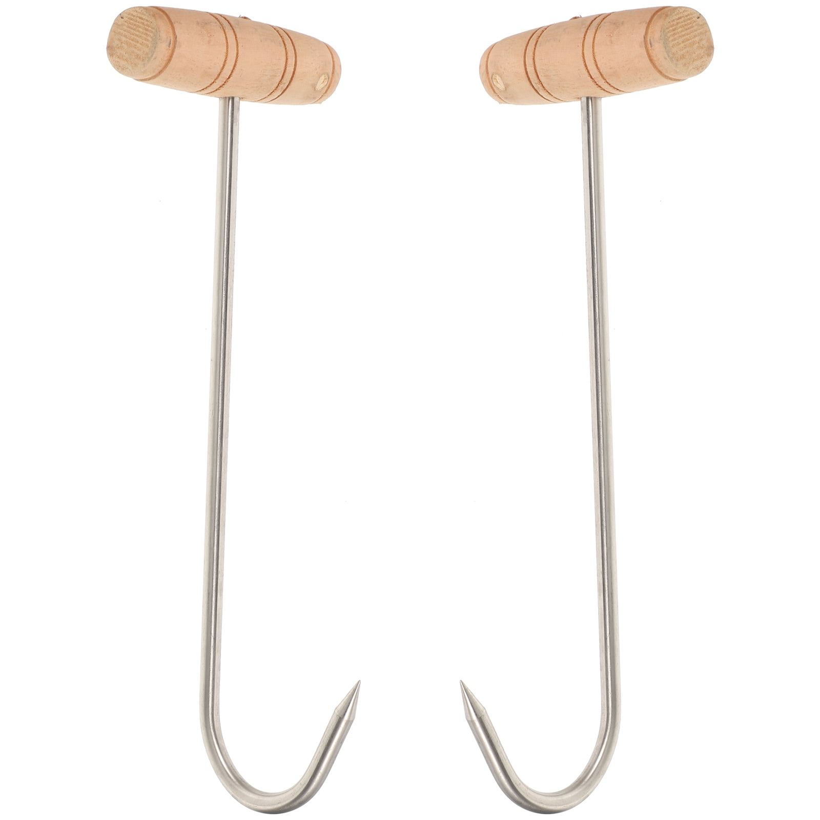 2 Pcs Butcher Hook Carcass Hanging Butchering Supplies Meat Hooks
