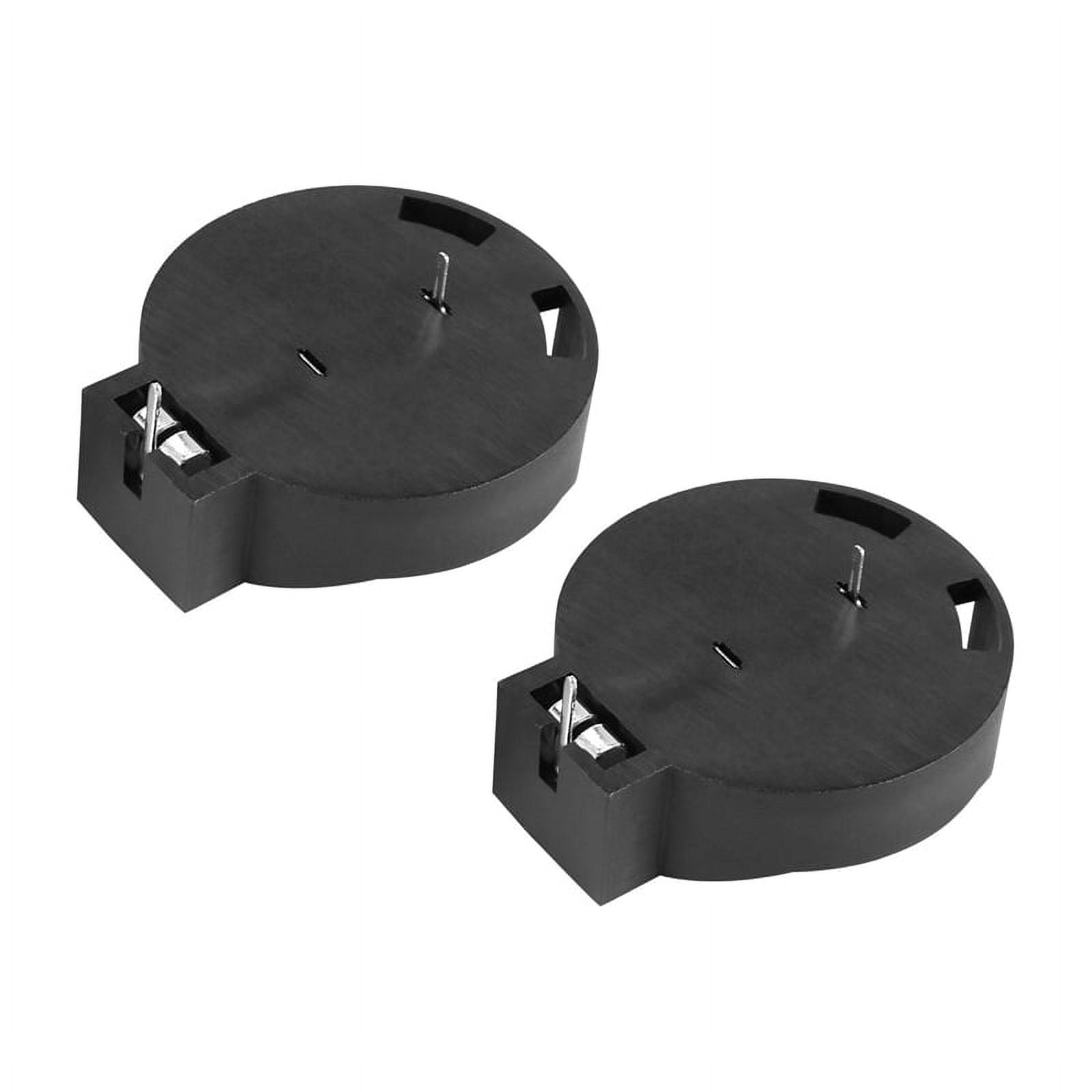 2 Pcs CR2450 Coin Cell Button Battery Socket Holder 2 Pins Black ...