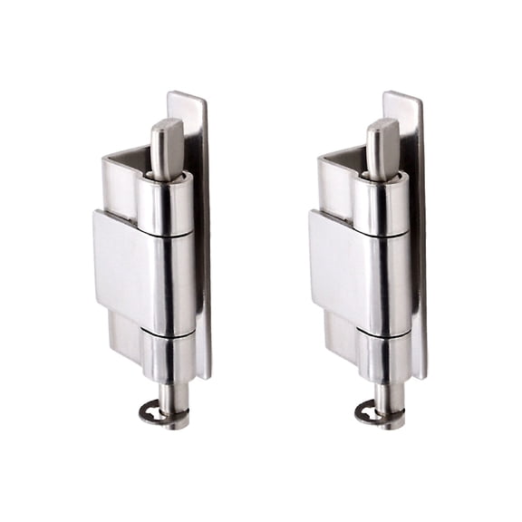 2 Pcs Cabinet Hinge Cupboard Hinges Face Mount Satin Kitchen Doors Thickened Bed Frame Connectors