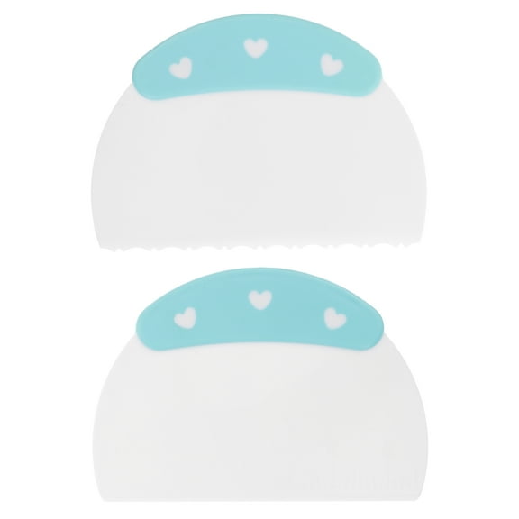 2 Pcs Cake Cutter Scrapper Scraper Cutting Board Scraper Plastic Blade Scraper Cake Scraper Bench Scraper Kitchen