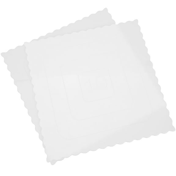 2 Pcs Cake Tray Pan Dessert Trays Mousse White Plastic