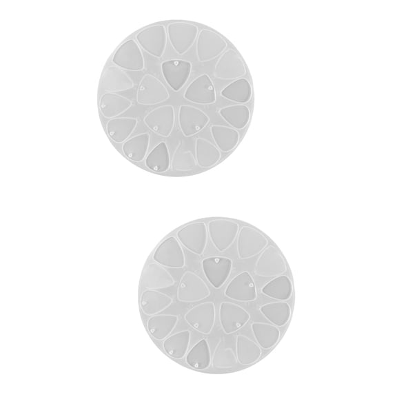 2 Pcs Candle Jar Molds for Concrete Keycap Guitar Pick Keychain Epoxy Child