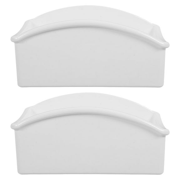 White Acrylic Tea Bag Storage Box for Instant Coffee Bags 2 Pieces