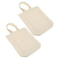 thumbnail image 1 of 2 Pcs Canvas Wine Bag Red Travel Tote Holder Bottle, 1 of 6