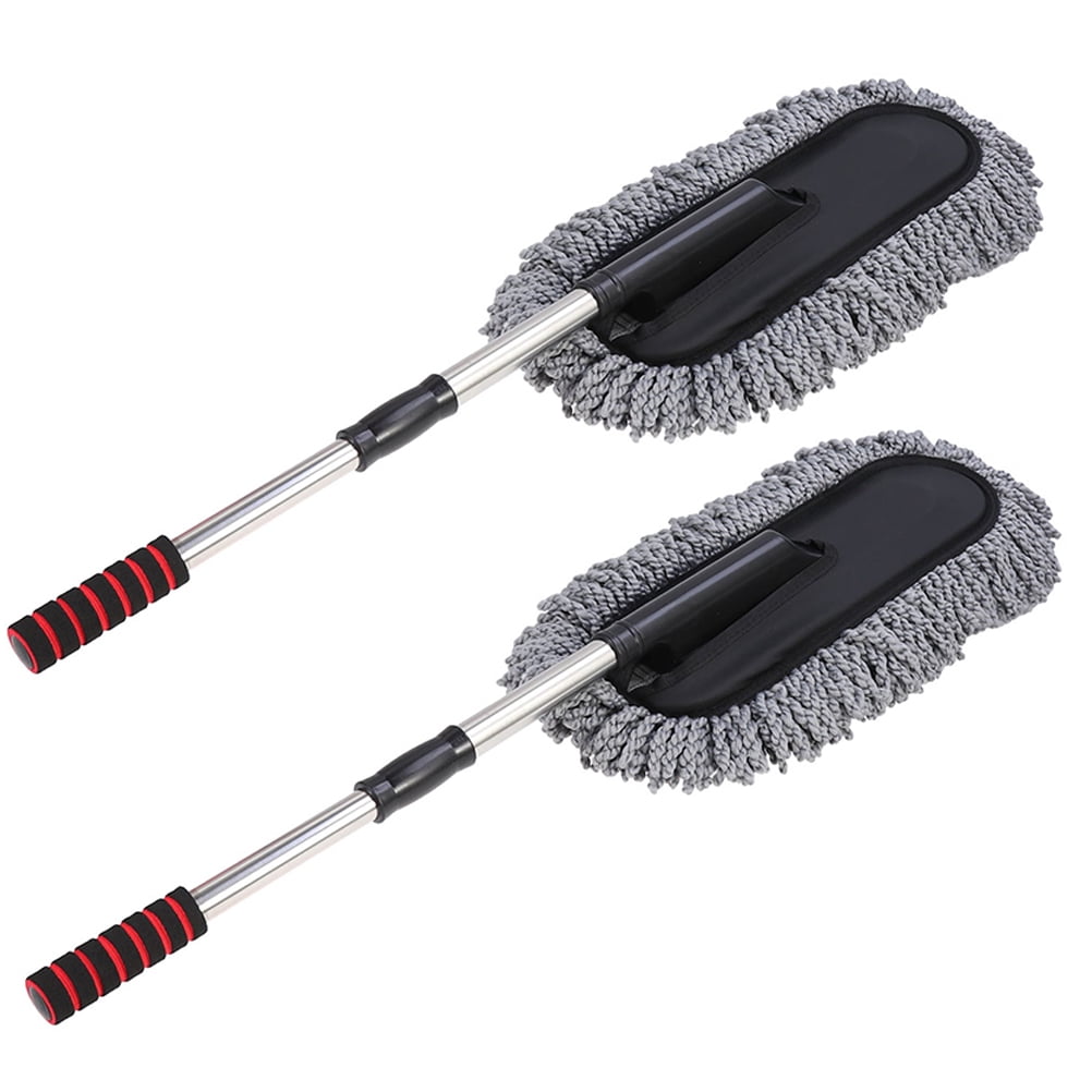 2 Pcs Car Auto Cleaner Car Waxing Brush Car Dash Cleaner Automatic Mop Car Cleaning Supplies