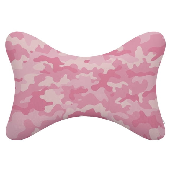 2 Pcs Car Bone Pillow 117.93.5in With Pillow Core With Zipper Detachable For Travel Movie Nap Office Driving Texture Military Camouflage