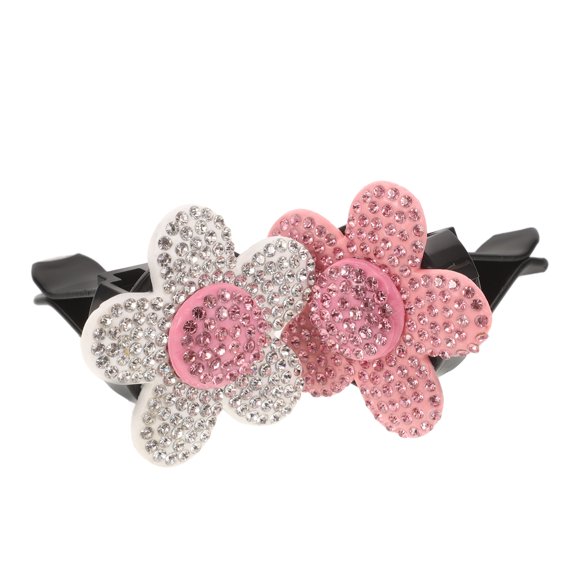 2 Pcs Car Decoration Clip Air Outlet Accessories Peach Heart Exhaust Fresheners Pink