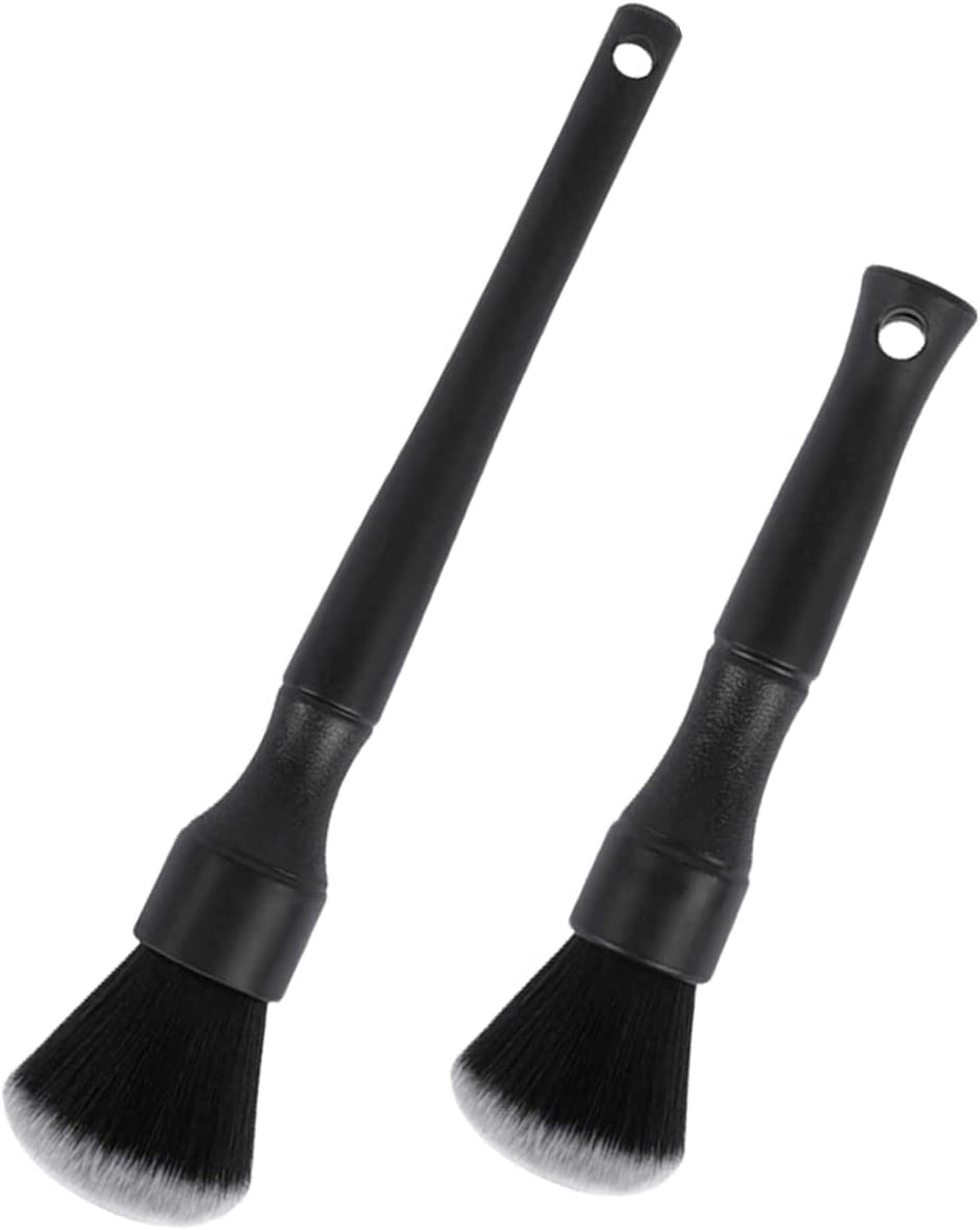 2 Pcs Car Detailing Brushes Soft Cleaning Brushes Long and Short Handle