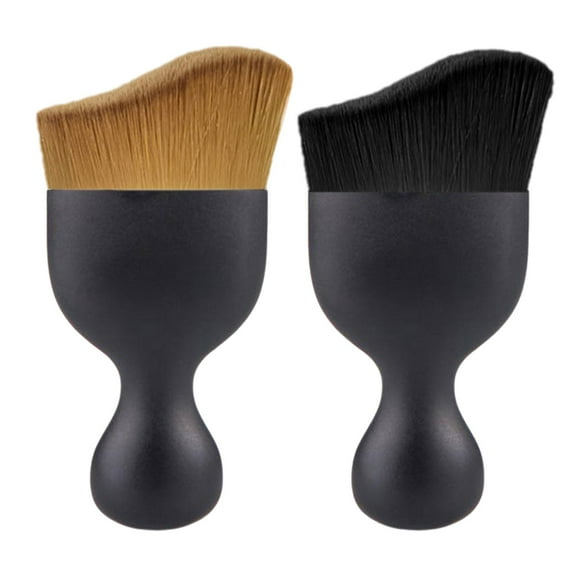 2 Pcs Car Detailing Brushes Soft Scratch-Free Auto Detailing Brushes Mini Nylon Car Interior Brush Dense Detailing Brushes for Car Interior Exterior Home Office