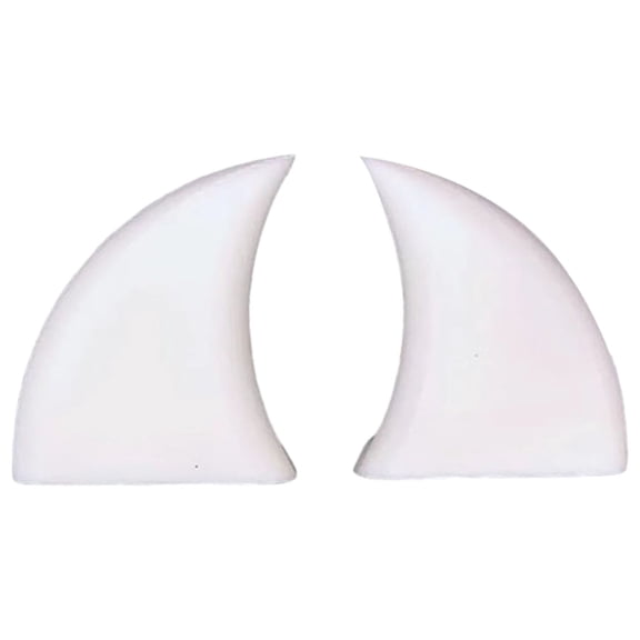 2 Pcs Car Front Grille Tiger Teeth Decoration, Car Teeth Decoration Accessories, ABS DIY Vehicles Cover Sticker Accessories