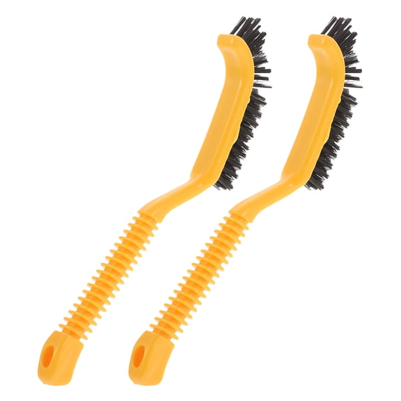 HINTRMENT 2Pcs Scrubbing Brushes for Car Tires and Wheels with Ergonomic Handles and Soft Bristles