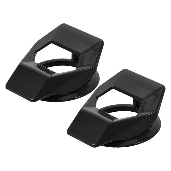 WHAMVOX Car Engine Switch Protection Cover Black Zinc Alloy 2Pcs 1.97X1.57X0.79In