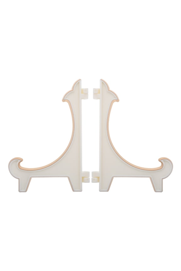 2 Pcs Car Key Chain Easel Display Stand 12.50X12.00X9.50CM White