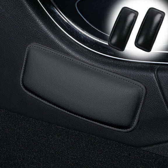 2 Pcs Car Knee Pads - 7.1 x 3.1 x 1.2in, PU Foam Cushion for Backrest & Center Console, Relieves Leg Fatigue, Universal Fit()