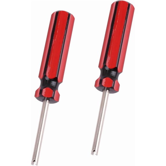 2 Pcs Car Motorcycle Truck Bike Screwdriver Valve Stem Core Remover Tire Plastic Metal Repair Install Tool Auto Replacement Parts