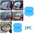 thumbnail image 1 of 2 Pcs Car Rearview Mirror Film Rainproof Waterproof Mirror Film Anti Fog HD Clear Nano Coating Car Film For Car Mirrors And Side Windows Oval Shapes Mirror Stickers, 1 of 7