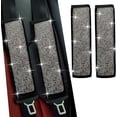 thumbnail image 1 of 2 Pcs Car Seat Belt Covers, Universal Car Seat Belt Pads Cover, Car Seat Belt Strap Cover Shoulder Pad, Bling Seat Belt Covers for Women, Car Interior Accessories, Multi-Color, 1 of 11