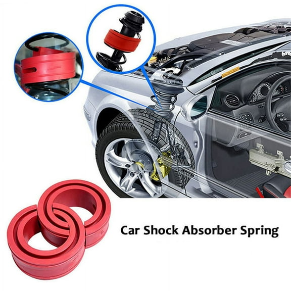 2 Pcs Car Shock Absorber Tools Spring Bumper Buffer Power Cushion Coil Damper