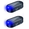 thumbnail image 1 of 2 Pcs Car Solar Power Simulated Dummy Alarm, Anti-Theft LED Flashing Security Light Fake lamp with USB Charger Port, Red, 1 of 6