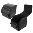 2 Pcs Car Storage Box Car Trunk Organizer Bin Foldable Car Trunk Bin