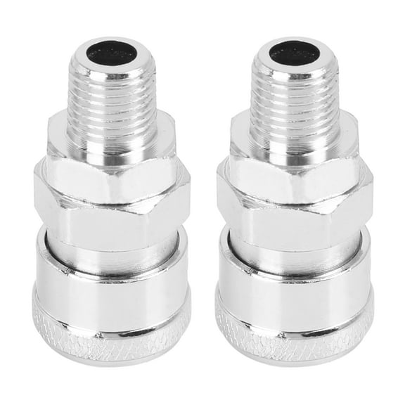 2 Pcs Car Vehicle Air Quick Connector Female Hose Fitting Adapter for 1/4 Inch Hose