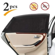 2 Pcs Car Window Sun Shade, Car Sun Shade Protective Mesh for Blocking UV Ray, Protect Your Baby from the Sun, L