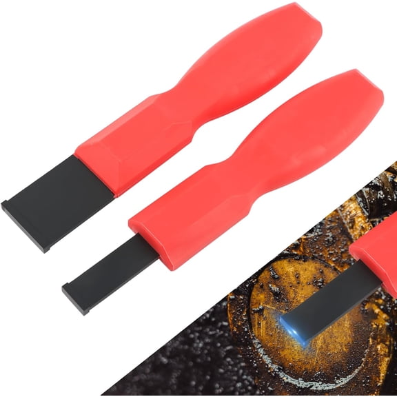 2 Pcs Carbide Scraper Set, 1-1/4 Inch and 5/8 Inch Carbide Gasket Scraper, Super Carbon Scrapers Tool for Metal and Automotive