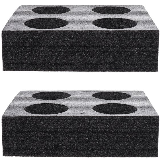 2 Pcs Carriers Portable Drink Cup Holder Tray Safe Material