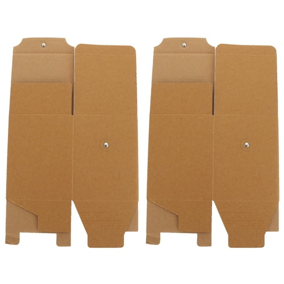 2Pcs Kraft Paper Candle Storage Boxes Soap Packaging Craft Wrapping Containers