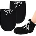 thumbnail image 1 of 2 Pcs Cast Toe Cover Sock,Happon Foot Cast Sleeve Plaster Stocking Protective,Adjustable Drawstring Cast Wound Protector for Women Men Leg Ankle When Walking(Black), 1 of 6