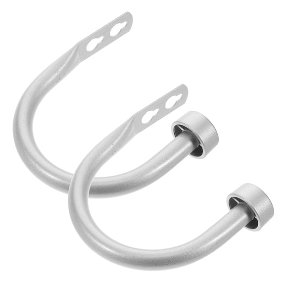 2 Pcs Caster Wheels Window Curtains Accessories Hooks
