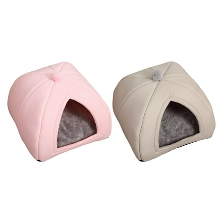 2 Pcs Cat Bed for Indoor Cats Small Tent Cave for Kittens and Small Dogs Anti Slide Dog Pet Bed Removable Dog Houses